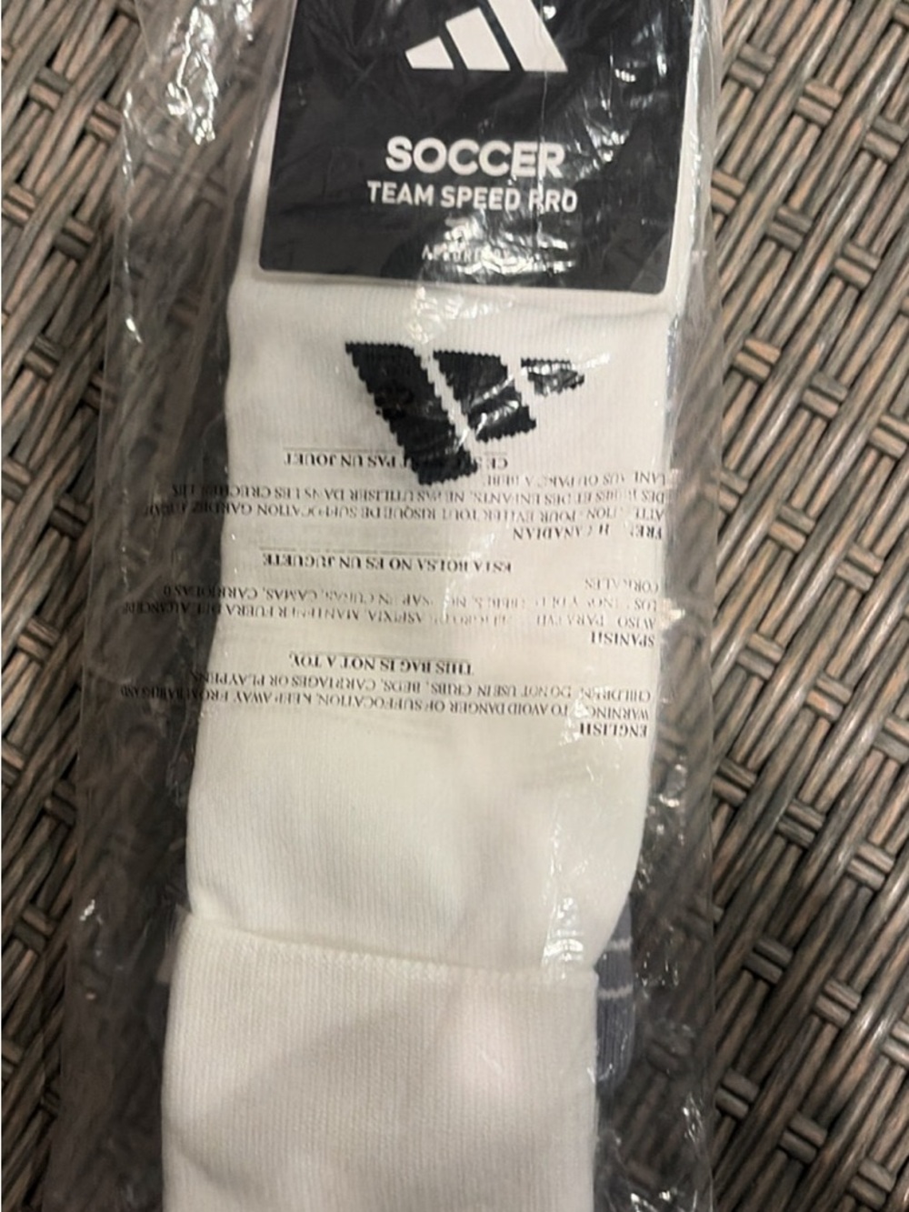 Adidas White Soccer Team Speed Pro Socks
